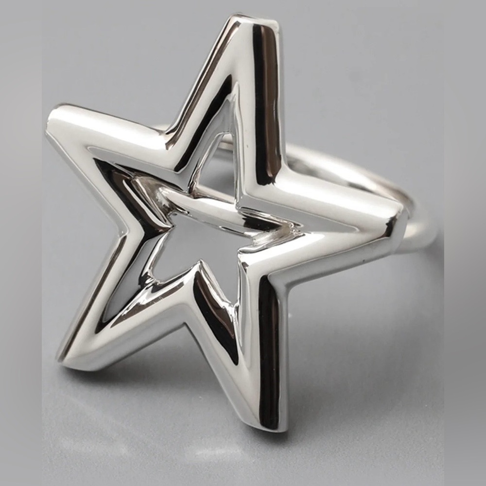 E.M. Star Ring 925 Silver 1802-AR964 size 13